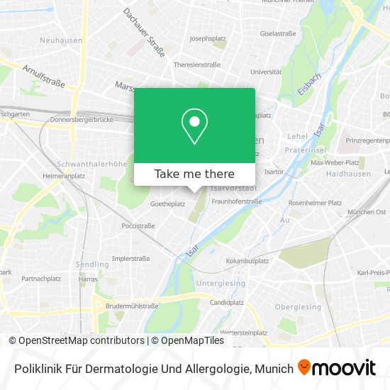 Poliklinik Für Dermatologie Und Allergologie map