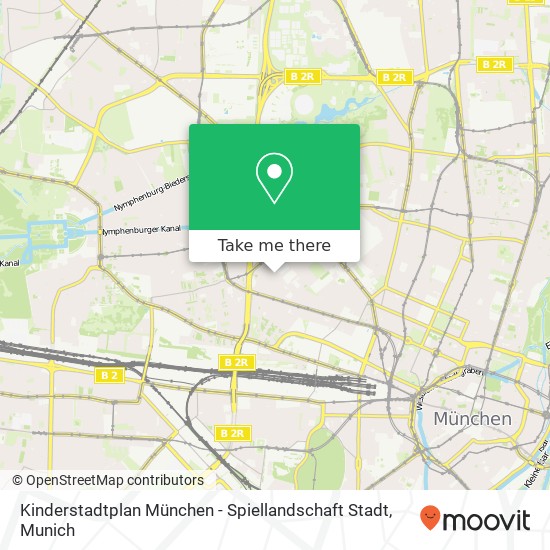 Карта Kinderstadtplan München - Spiellandschaft Stadt