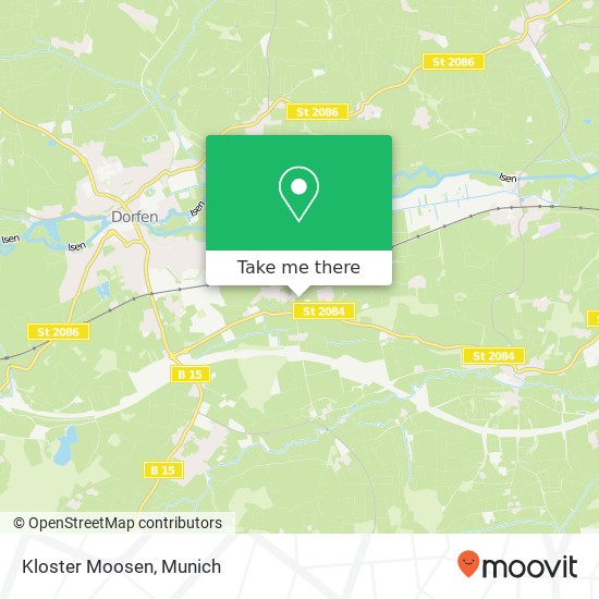 Kloster Moosen map
