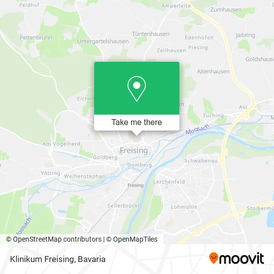 Карта Klinikum Freising