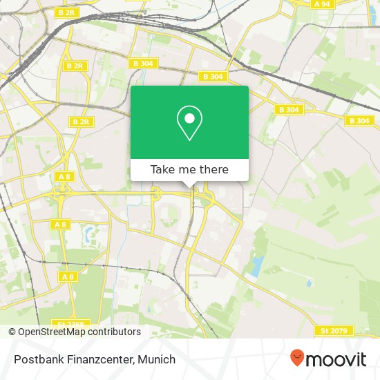 Postbank Finanzcenter map