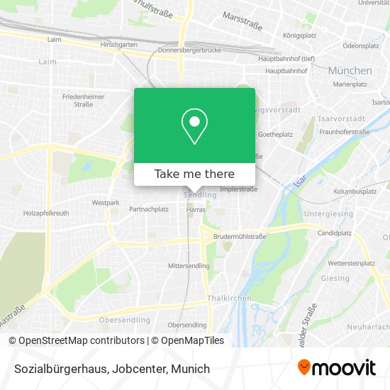 Sozialbürgerhaus, Jobcenter map