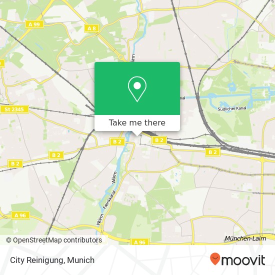 City Reinigung map