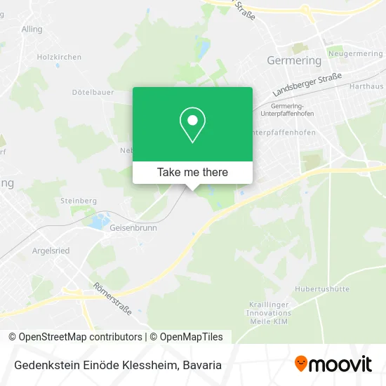 Карта Gedenkstein Einöde Klessheim