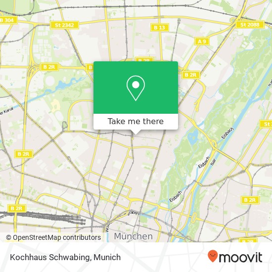 Карта Kochhaus Schwabing