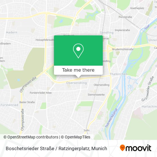 Boschetsrieder Straße / Ratzingerplatz map
