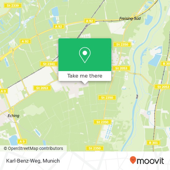 Karl-Benz-Weg map