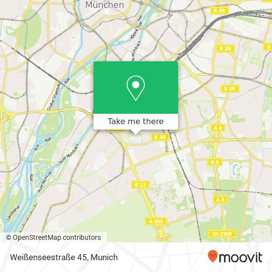 Weißenseestraße 45 map