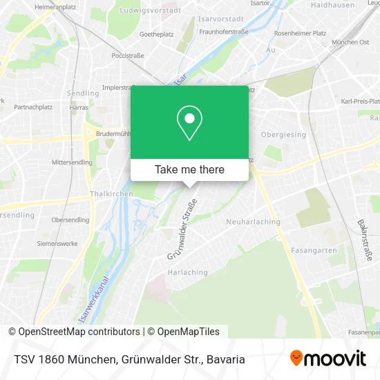 Карта TSV 1860 München, Grünwalder Str.