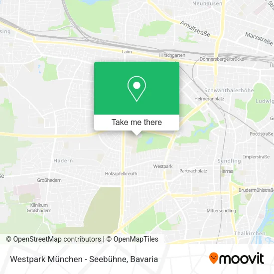 Карта Westpark München - Seebühne