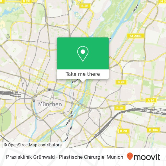 Praxisklinik Grünwald - Plastische Chirurgie map