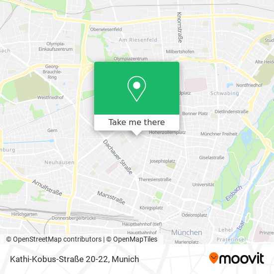 Карта Kathi-Kobus-Straße 20-22