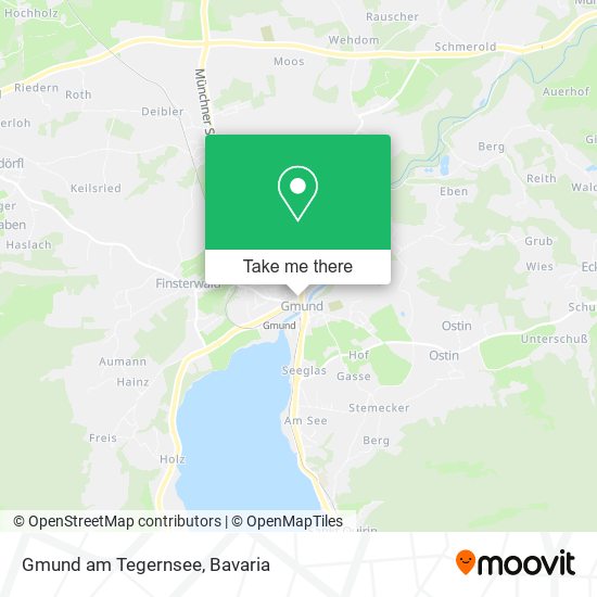 Gmund am Tegernsee map