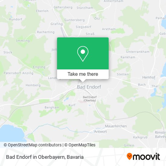 Bad Endorf in Oberbayern map