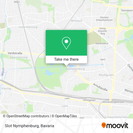 Карта Slot Nymphenburg