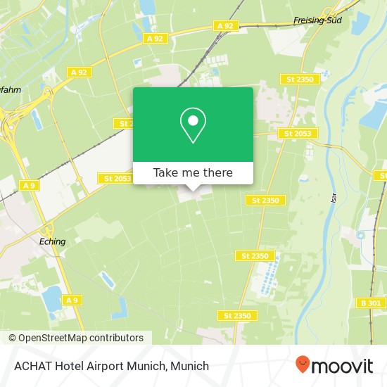 Карта ACHAT Hotel Airport Munich