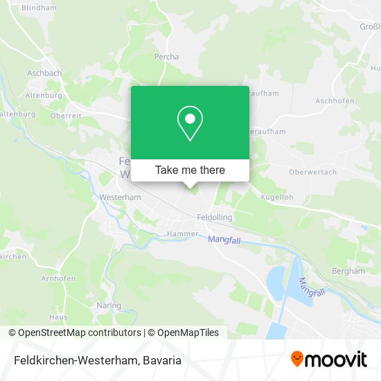 Feldkirchen-Westerham map