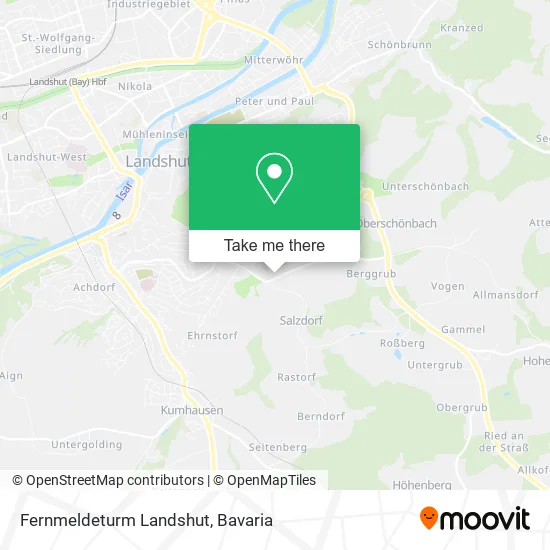 Карта Fernmeldeturm Landshut