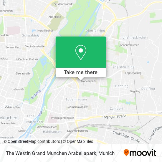 The Westin Grand Munchen Arabellapark map