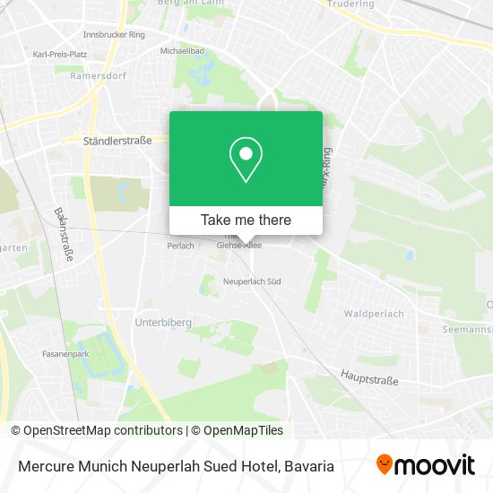 Mercure Munich Neuperlah Sued Hotel map