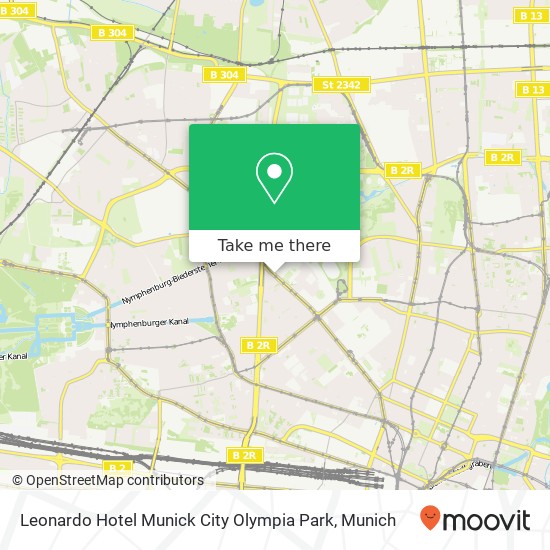 Leonardo Hotel Munick City Olympia Park map