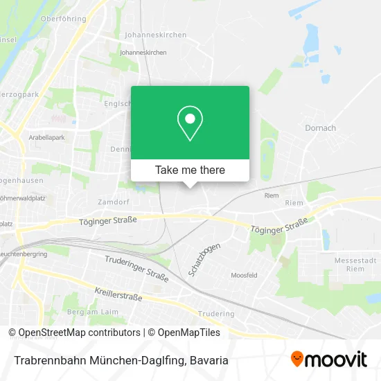 Карта Trabrennbahn München-Daglfing