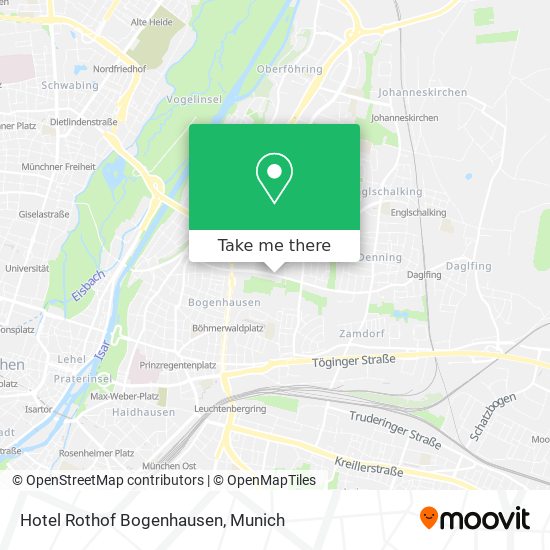 Hotel Rothof Bogenhausen map