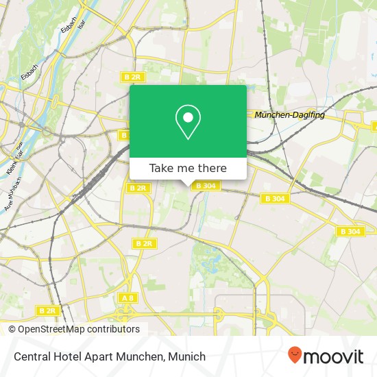 Central Hotel Apart Munchen map