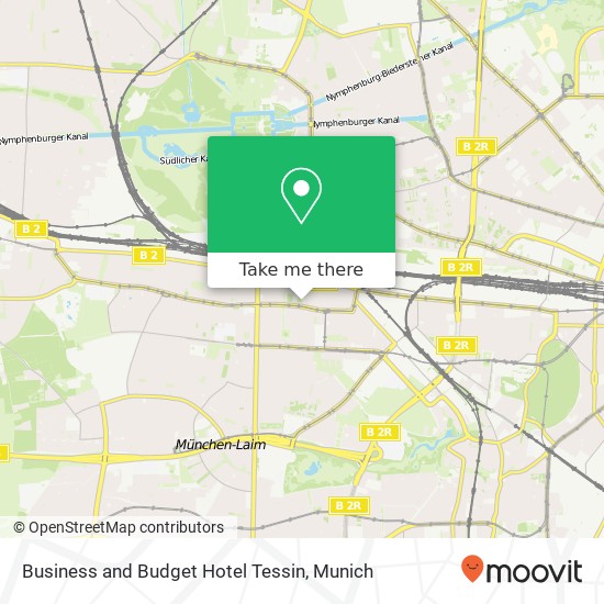 Business and Budget Hotel Tessin map