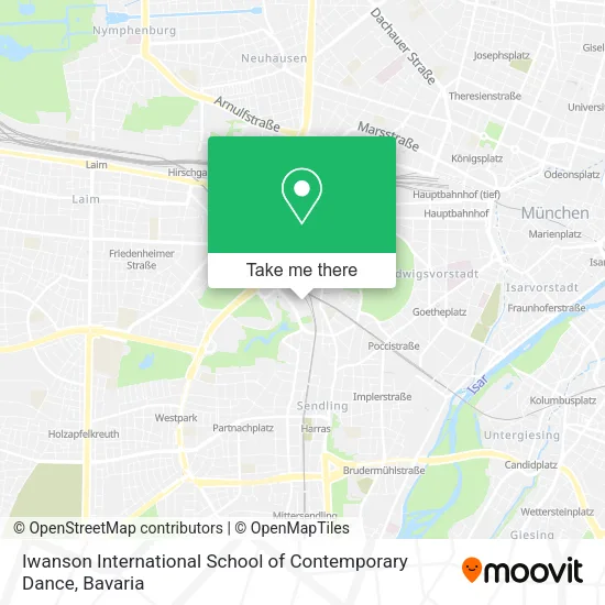 Карта Iwanson International School of Contemporary Dance