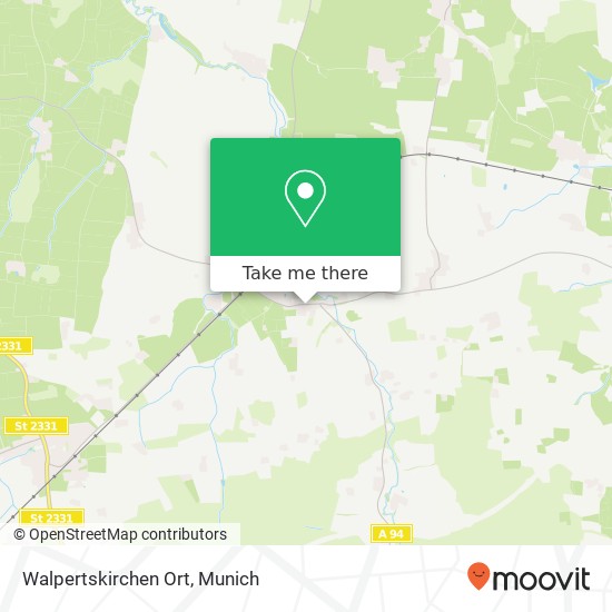 Walpertskirchen Ort map