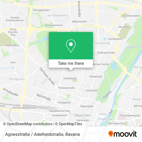 Карта Agnesstraße / Adelheidstraße