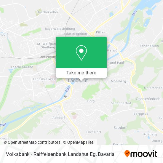 Карта Volksbank - Raiffeisenbank Landshut Eg