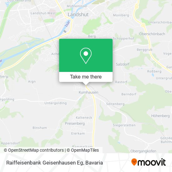 Raiffeisenbank Geisenhausen Eg map