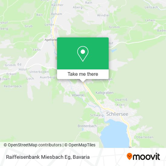 Raiffeisenbank Miesbach Eg map