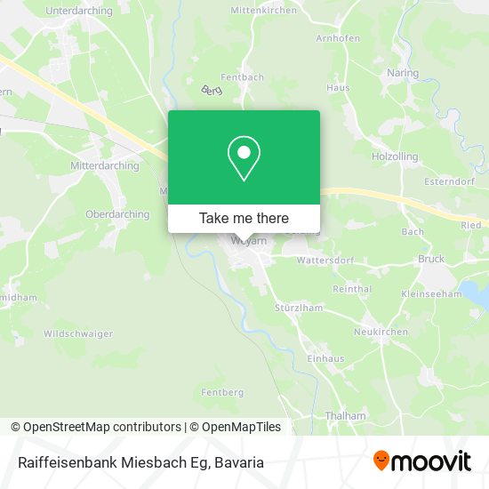 Raiffeisenbank Miesbach Eg map