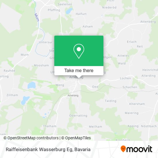 Raiffeisenbank Wasserburg Eg map