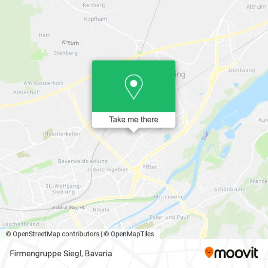 Карта Firmengruppe Siegl