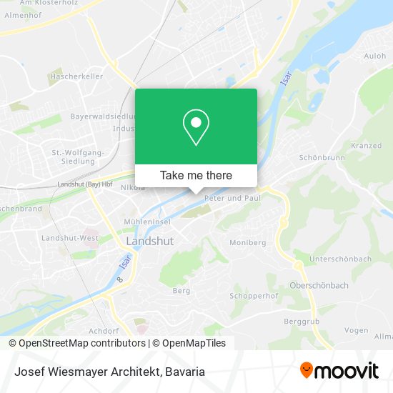 Josef Wiesmayer Architekt map
