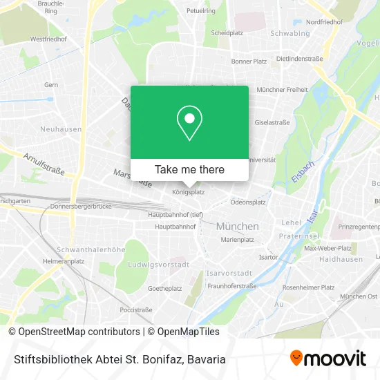 Карта Stiftsbibliothek Abtei St. Bonifaz
