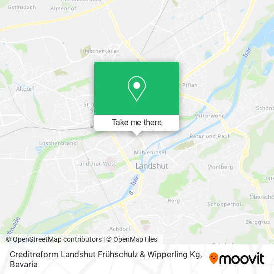 Карта Creditreform Landshut Frühschulz & Wipperling Kg