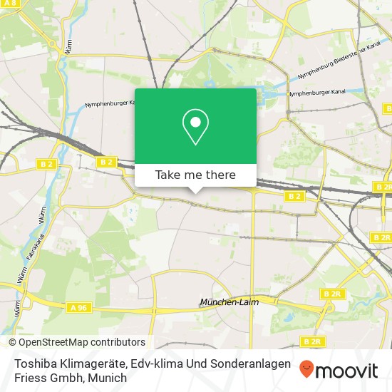 Toshiba Klimageräte, Edv-klima Und Sonderanlagen Friess Gmbh map