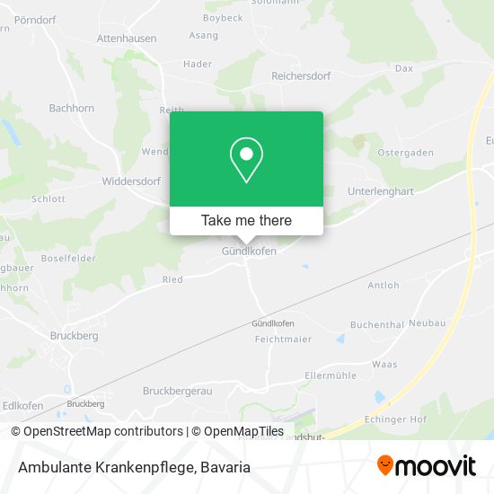 Ambulante Krankenpflege map