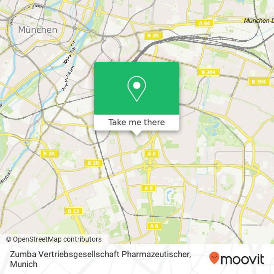 Zumba Vertriebsgesellschaft Pharmazeutischer map