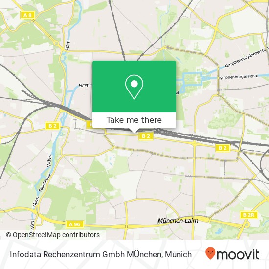 Infodata Rechenzentrum Gmbh MÜnchen map