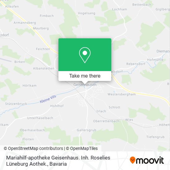 Mariahilf-apotheke Geisenhaus. Inh. Roselies Lüneburg Aothek. map