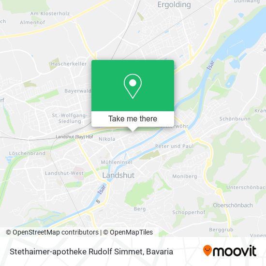 Stethaimer-apotheke Rudolf Simmet map