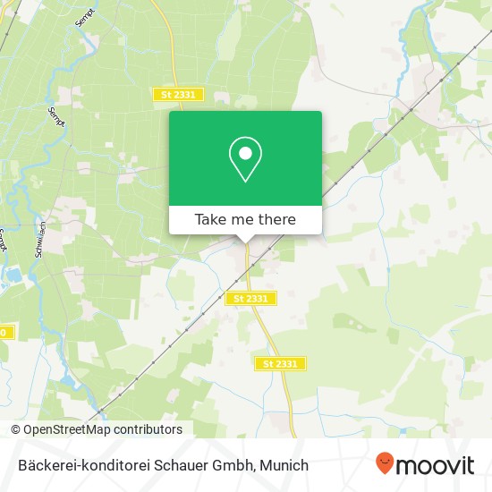 Bäckerei-konditorei Schauer Gmbh map