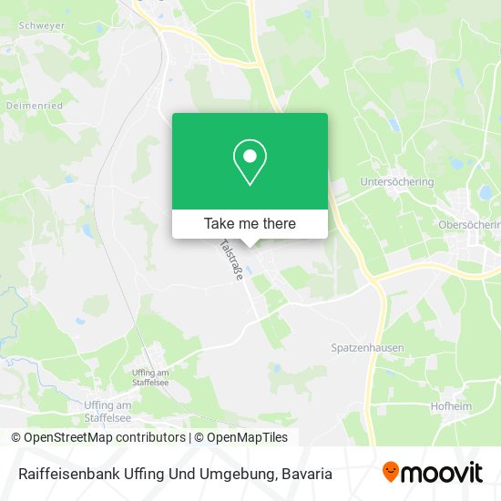 Raiffeisenbank Uffing Und Umgebung map