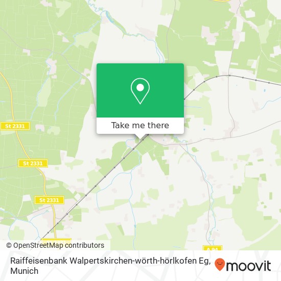 Raiffeisenbank Walpertskirchen-wörth-hörlkofen Eg map